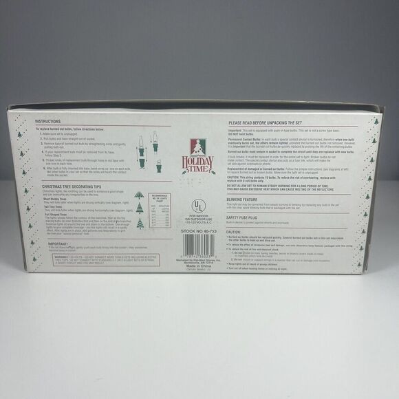 Vintage Holiday Time 15 Light Triple Cluster Candle Set. Clip On - Picture 7 of 7